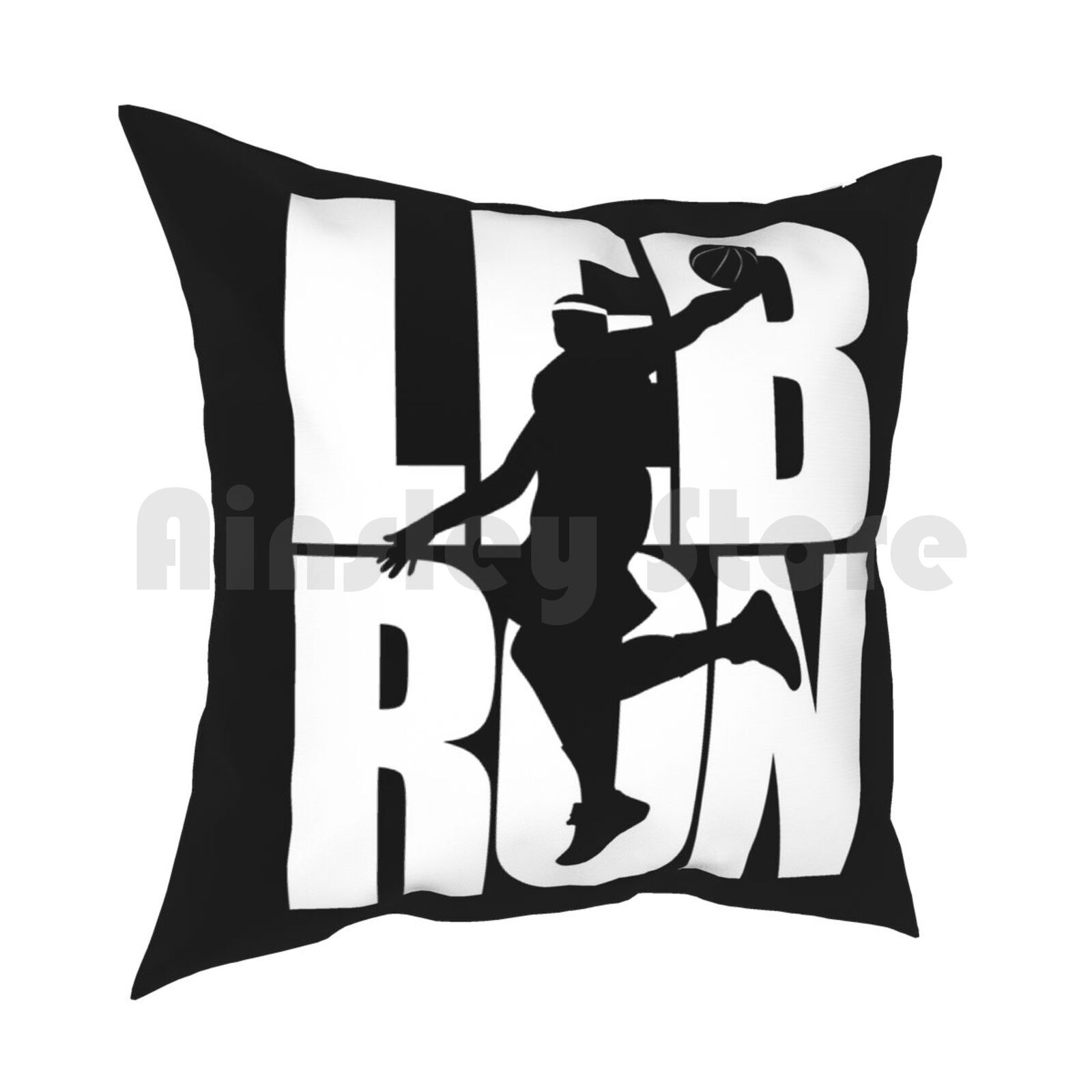 James Dunking Pillow Case Printed Home Soft DIY Pillow Cover James Dunking Black Basketball Mvp  James Black Lives Matter 30x30cm 12x12in