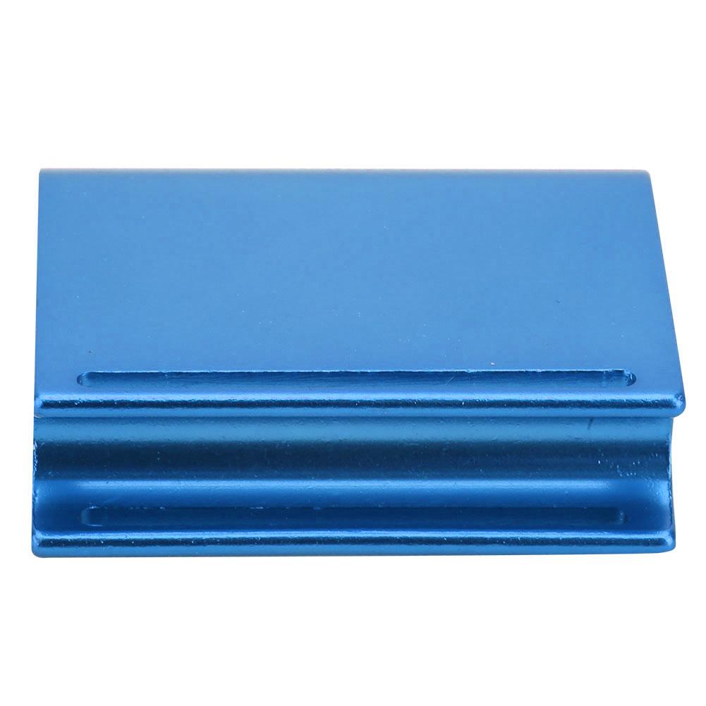 Aluminum Alloy Leather   Slicker Burnisher   Leather Craft Trimming Polishing Tool (Blue)