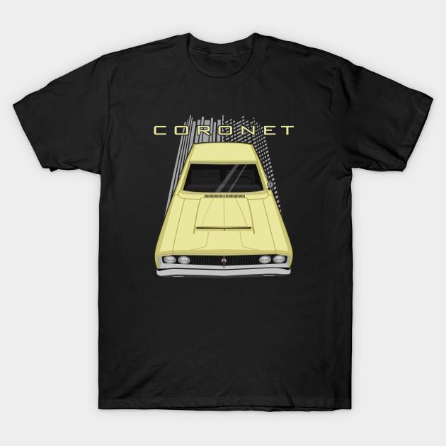 

Men Black Print T-shirt Dodge Coronet 1968 - Yellow No-Cut Transfer Paper Print Cotton Tshirt 4XL чорний