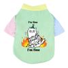 1 Pc Pet T-shirt  Fashionable Cartoon Bear Soft Breathable Dog Vest Cat Casual Clothes
