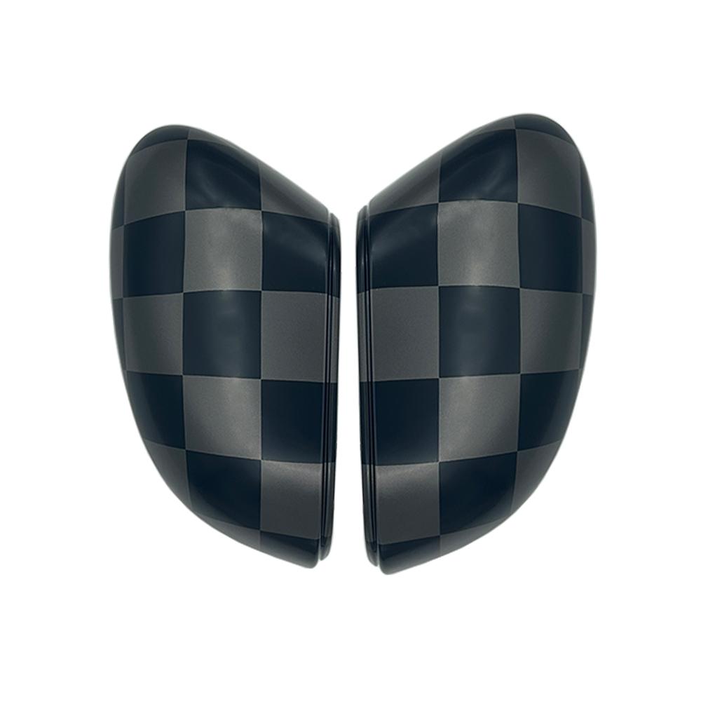 2Pcs/Set The Black Flag Car Shell Outside Rear View Mirror Covers For MINI COOPER U25 F66 F65 F67 Auto Accessories For U25 F65 F66 F67