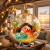 Theme Christmas Tree Ornament with Lights, Hanging Sea Decor for Holiday Xmas Tree Party