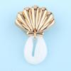 6 Stuks/Set Zomer Strand Schoenschoonmakers, Goudkleurige Schelp Zeester Charms, Oceaan Thema Decoraties voor Klompen Vrouwen Meisjes Schoen Gaten