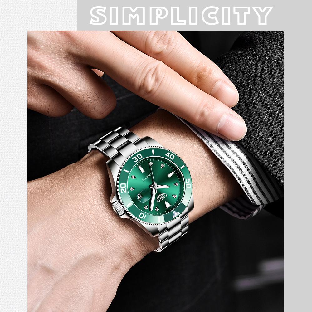 LIGE Neu Top Marke Luxus Männer Uhr Mode Lässig Wasserdicht Datum Uhr Quarz Uhren