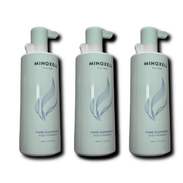 MINOXELL Pore Cleansing Scalp Shampoo 480ml x 3 (39183582)