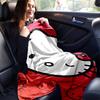 1pc. Hello Kitty Red Background Cute Cartoon Print Blanket - Home Office Outdoor Gift Suitable for All Seasonsz041747