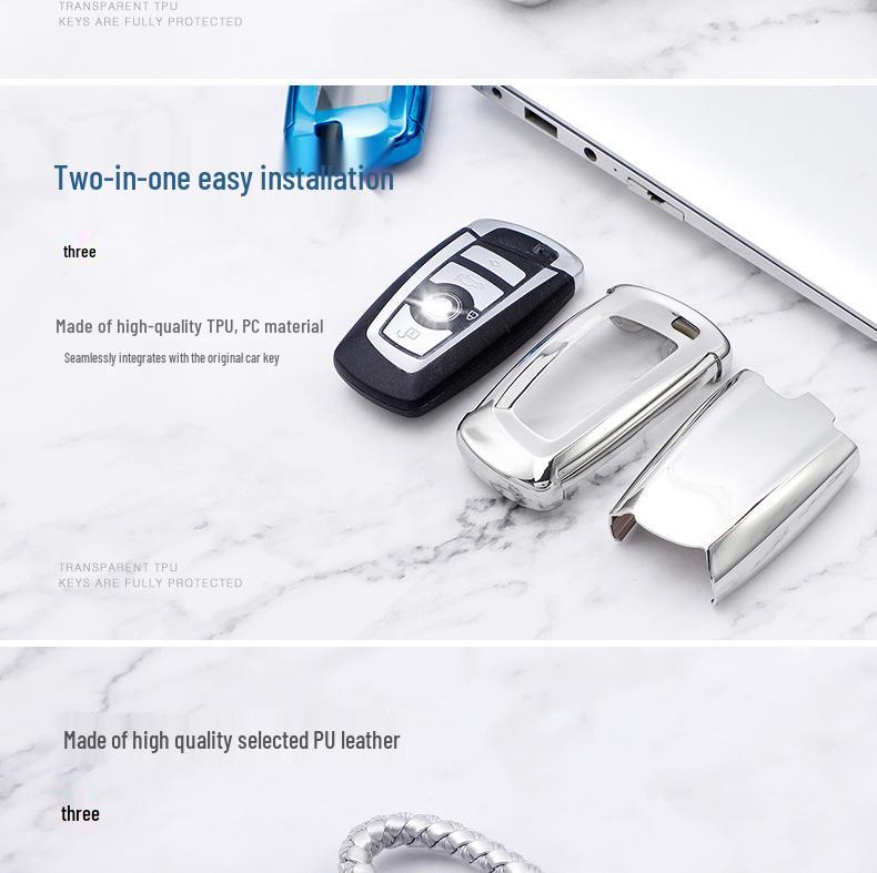 BMW 5 Series 7-Button Car Key Protective Shell