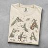 Camiseta de Mantis Religioso Músico, Camiseta Gráfica de Insecto Vintage, Camiseta Divertida con Gráfico de Insecto Musical, Regalo para Amante de los Bichos Cottagecore, Camiseta de Naturaleza del Bosque