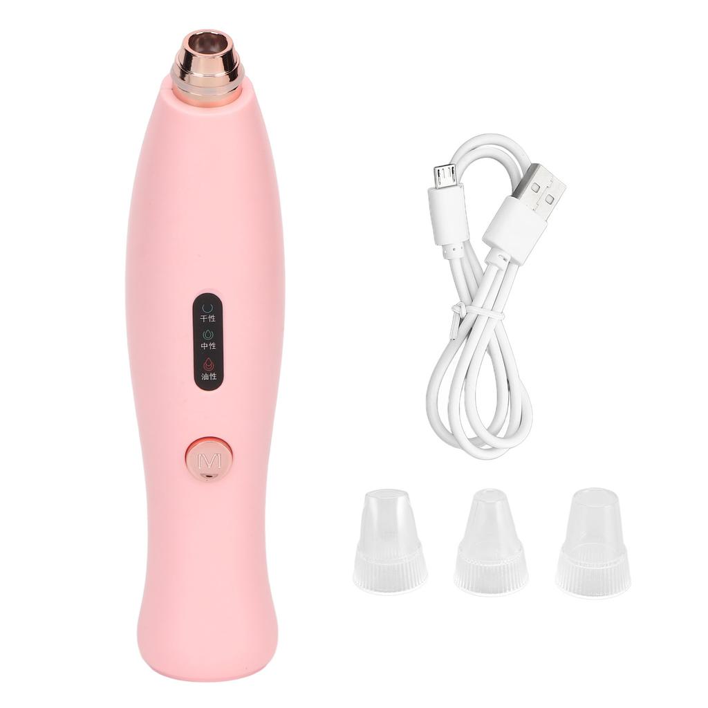 Electric Blackhead Removal Machine 3 Gears Deep Cleansing Skin Pores Vacuum Cleaner with 3 Suction Heads