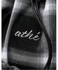 Athe Vanessabruno [Ruban] Black Check Ribbon Backpack And Shoulder Bag S Aaba6E915Bk