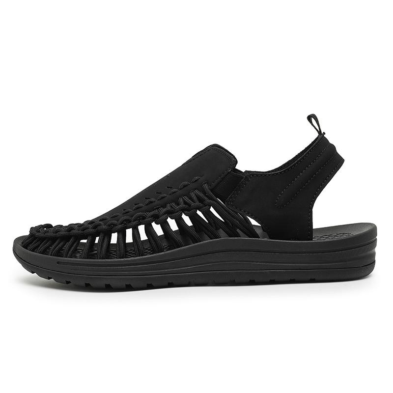 Summer Round Toe  Hollow - Out Beach Sandals Hand - Braided Breathable Flat Shoes Size 38 - 45 Comfortable Outdoor Men's Shoes
