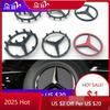 2025 Het För Mercedes Benz 52mm 58mm ABS Krom Svart Stjärnlogotyp Mercedes Rattlogotyp Klistermärke För Mercedes Benz C E S Cla