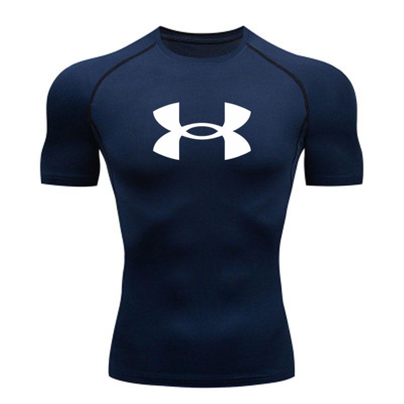 Men's Quick Dry Compression Athletic Tight T-shirt, Breathab