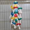 Bird Toys Multicolored Parrot Cage Bite Toys Parrot Toys For Foraging And Chewing Large Parrot Cage Bite Tearing Toys With