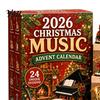 Exquisite Gift Box Christmas Music Advent Calendar 2026, 24 Mini Musical Instrument Unique Holiday Souvenir Ornaments Countdown Calendar, Musician for