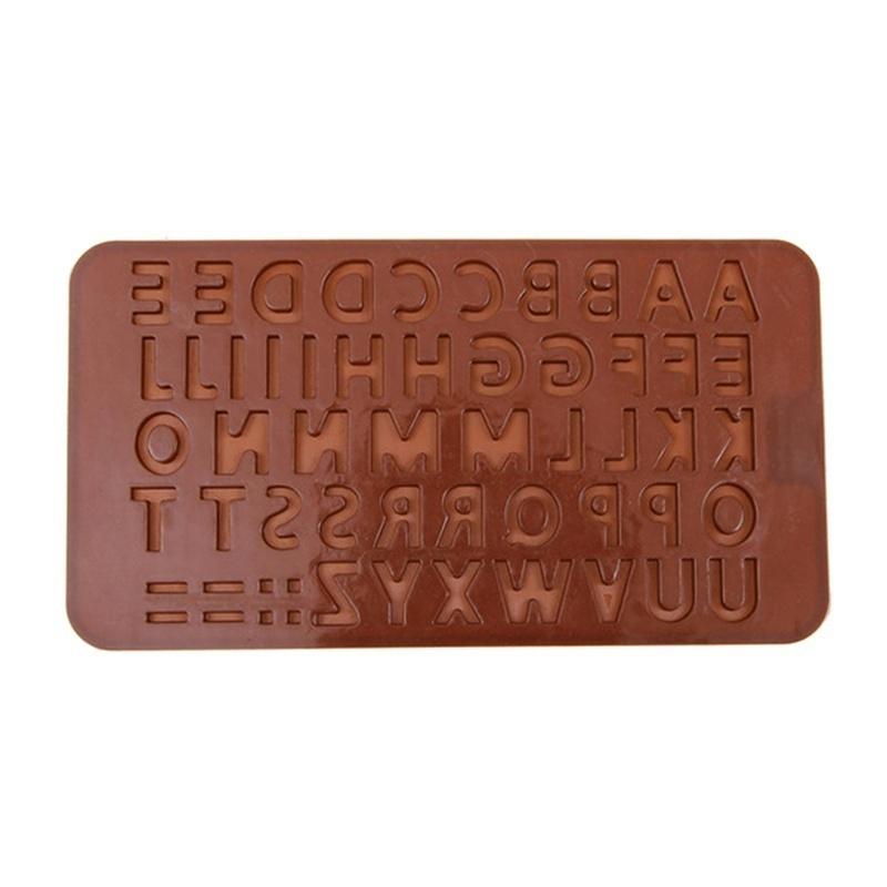 English Letters Number Silicone Mold Alphabet Fondant Cake Decorating Tools Chocolate Cupcake Mold K