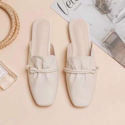 Bolsa de verão para sair chinelos de cabeça femininos 2025 leve sola macia sem salto sapatos preguiçosos sapatos únicos para casa