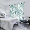 Set Of 2 Botanical Leaf Pattern Curtain Tropical Floral Design Living Room Bedroom Window Hotel Home Textile Drapes Light Blocking For Sitting Made