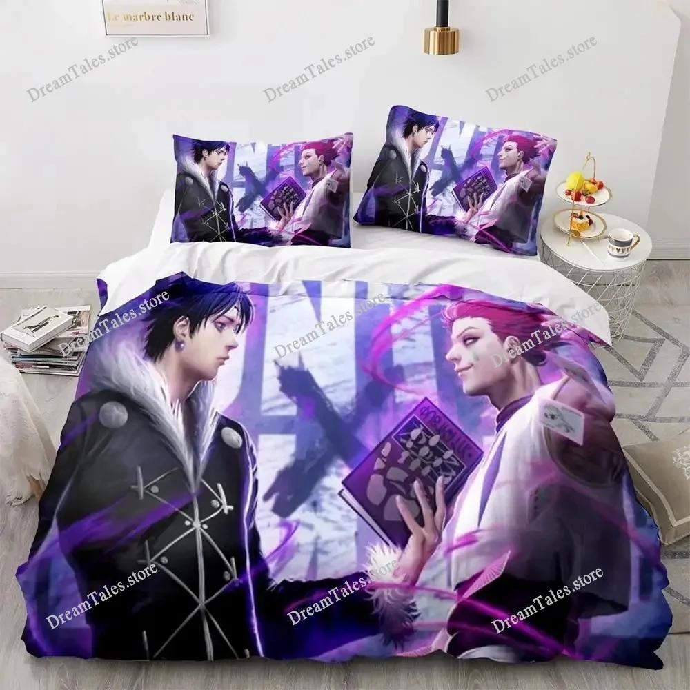 3D Printed Anime Hunter × Hunter Bedding Set Duvet Cover Bedroom Comforter Single Twin King _Size Quilt Cover Home Textiles