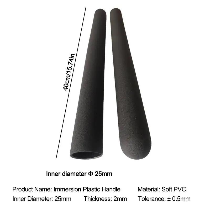 2 Pcs Universal PVC Dip-Coated Handle Grips | Non-Slip Textured Surface for Exercise Bike, Barbell, Fitness Equipment