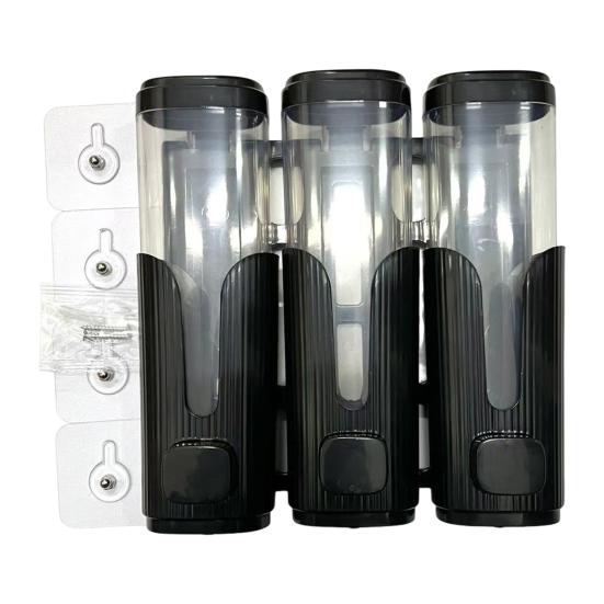 Dispensator Săpun Montat pe Perete Organizator Baie Șampon Balsam Gel de Duș Economisire Spațiu Pompa cu Buton Dispensator Lichid