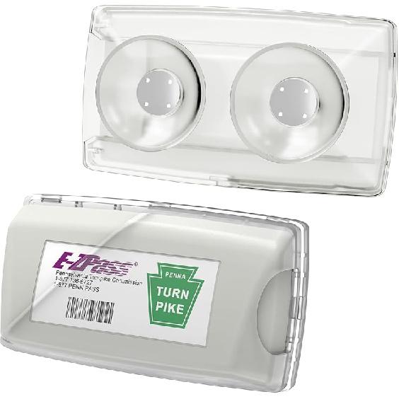 Держатель Zeyitian Ez Pass Прозрачный 1 шт. - Суперпрочные присоски для лобового стекла, Держатель для транспондера дорожного сбора для EZ Pass/iPass 1pack