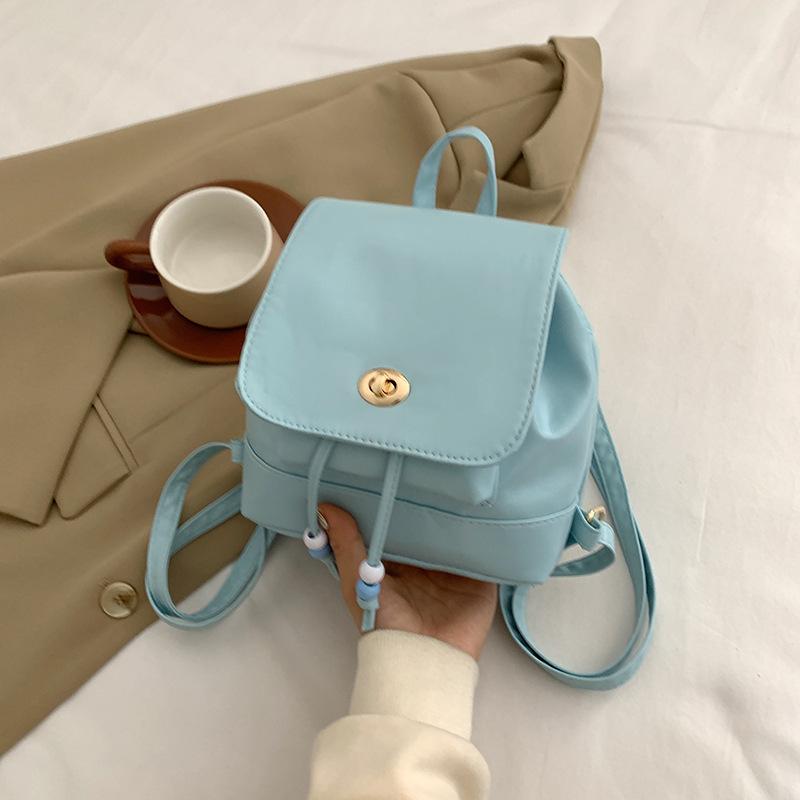 Korean small backpack casual trend beautiful student backpack 2024 spring and summer new commuter backpack
