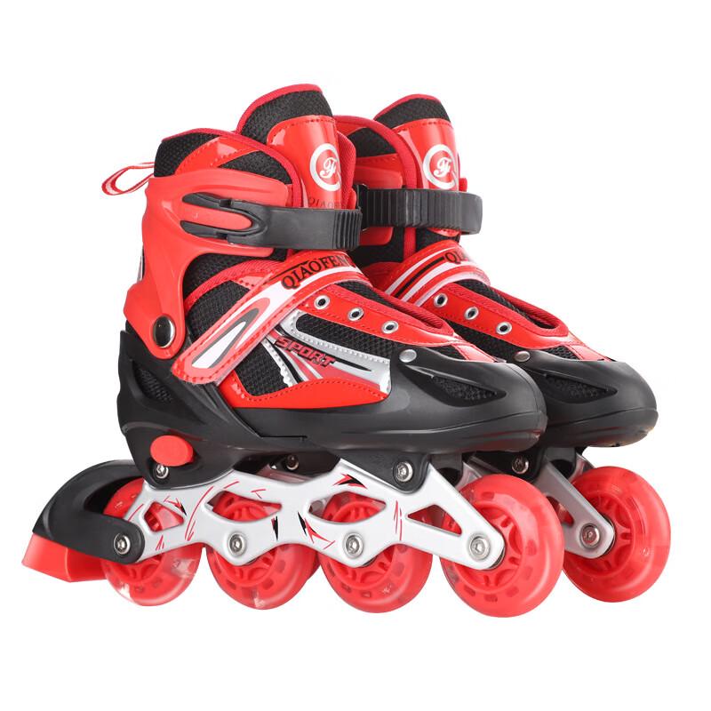 WEZHO Adjustable Inline Skates with Flashing Wheels
