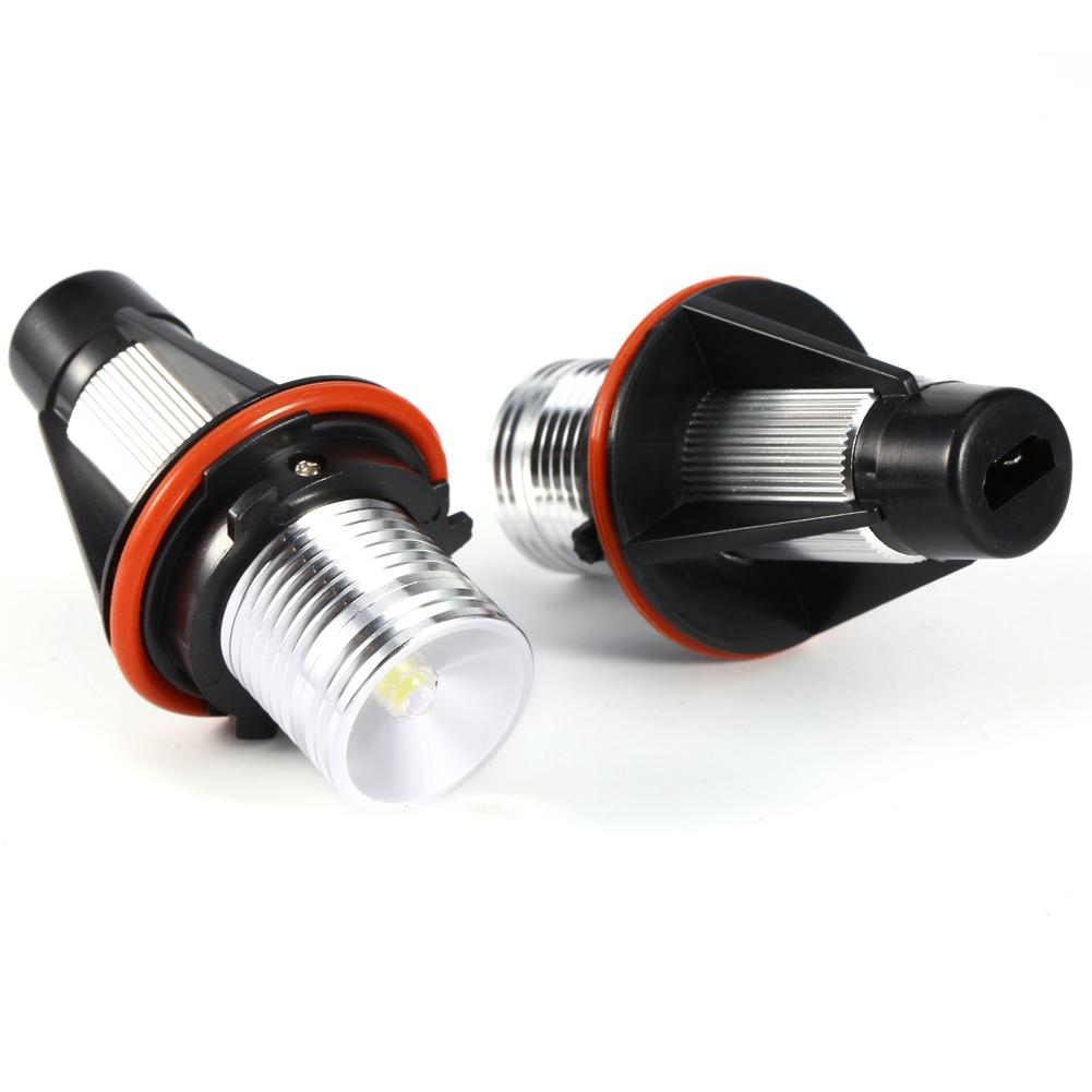 2 Stück 5W Weiße LED Angel Eyes Halo Ringlicht Lampenbirnen für BMW E39 E60 E53 E63 E66 Scheinwerfer