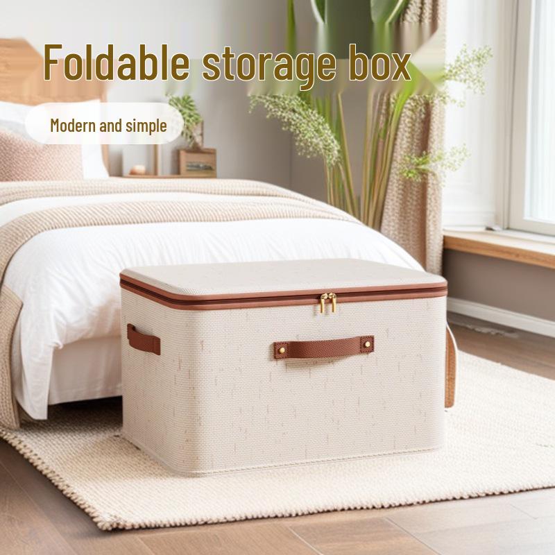 Cotton Linen Large Capacity Clothing Storage Box