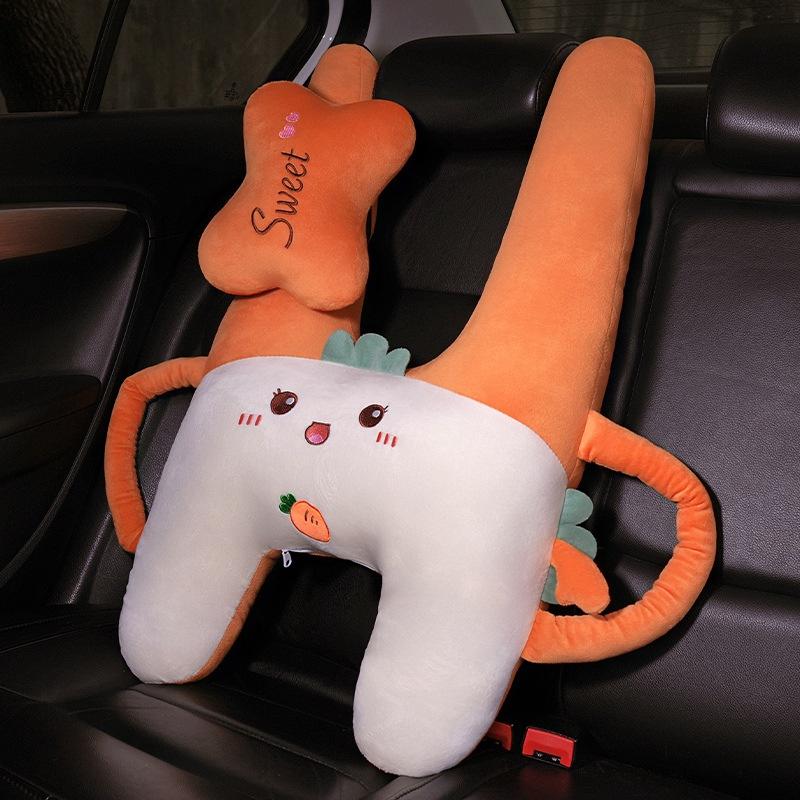 Cartoon Animal Car Neck Pillow Children'S Car Seat Belt Neck Pillow Car Sleeping Artifact Sleeping Pillow