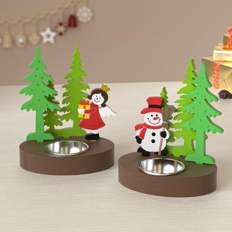 Silicone Figurine Mold Christmas Theme Crafting Moulds Silicone Texture Suitable for Party Decorating Projects and Home