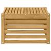 Maison Exclusive - Table de jardin Bois d'Acacia Massif Blanc 59 x 59 x 37 cm