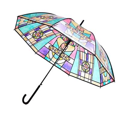 Clear Bubble Umbrella Wind Proof and Rain Proof Canopy Church Glass Umbrella for Weddings,Proms or Everyday Protections