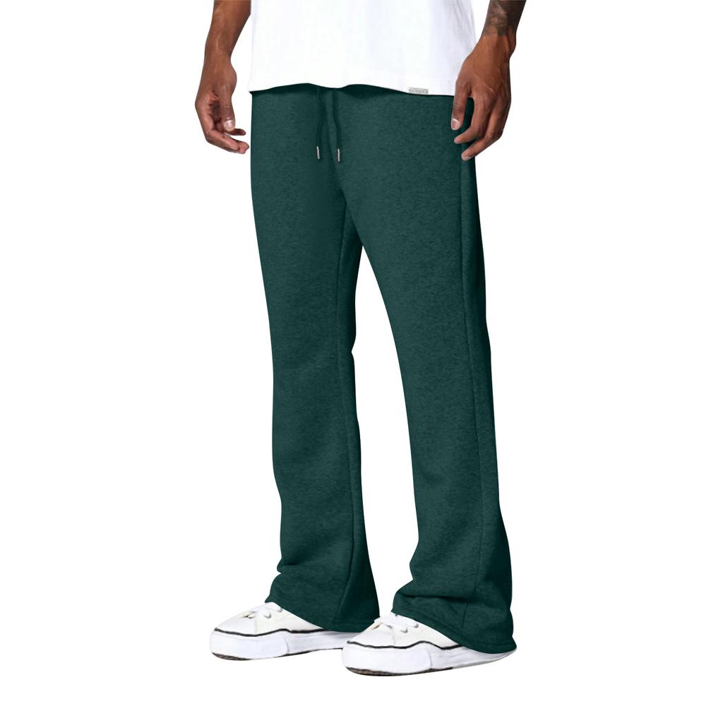 Men's Solid Color Loose Wide Leg Sweatpants Men's Casual Fashion Sweatpants