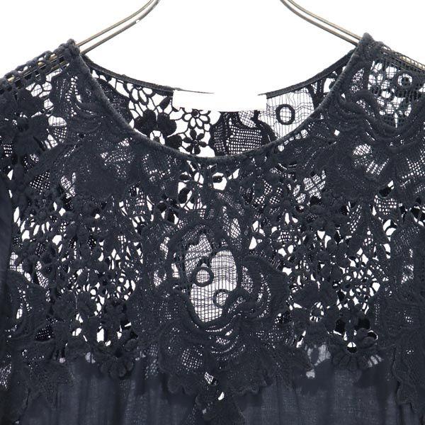 SEE BY CHLOE Long Sleeve Race One Piece 36 Black Series Women Used