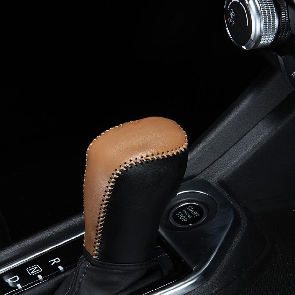 Car Shift Knob Cover for Nissan Kicks 2017-2025 Verse 2019-2025 Sunny Juke Sylphy 2020 2025 AT Gear Collars Leather Accessories