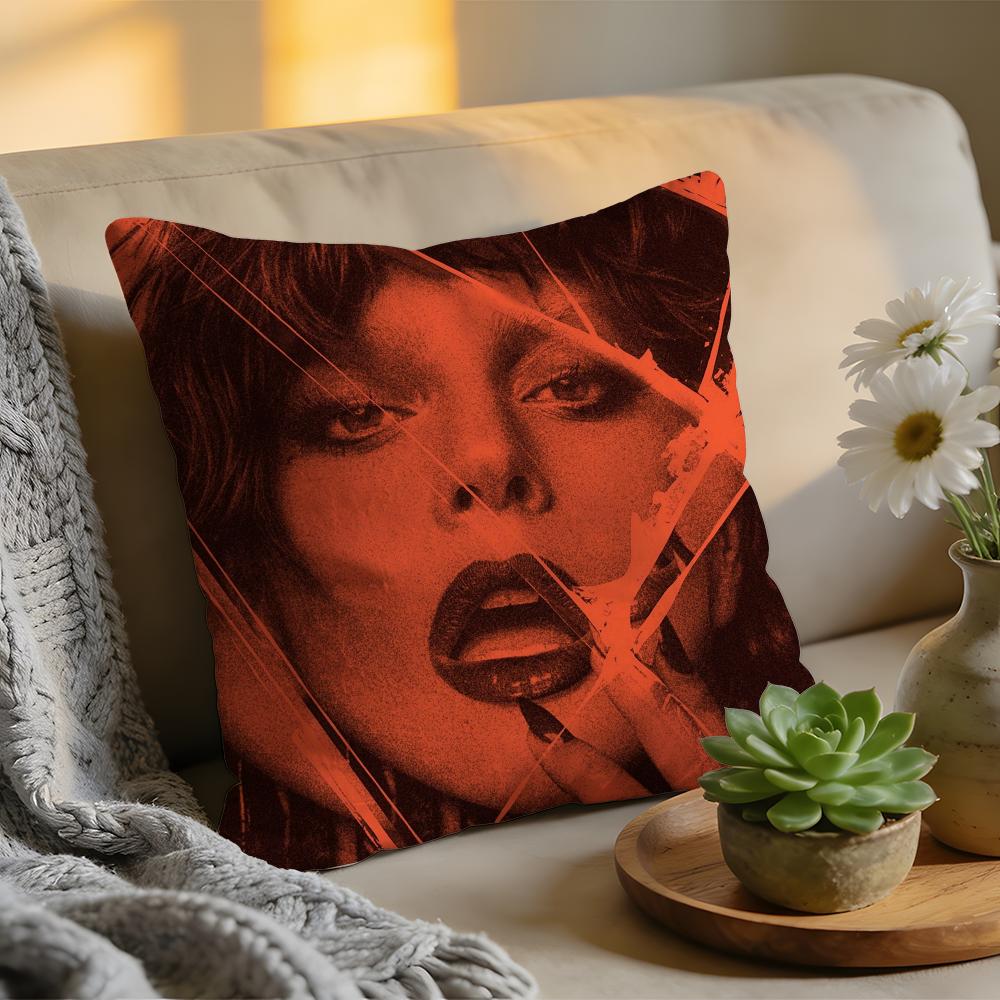 Cushion Cover Singer LLady Gaga Mayhem Washed Linen Soft Breathable Decorative Case For Sofa Home Pillow cover