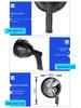 40W Portable LED Outdoor Spotlight, 6-Inch High-Brightness Light for Road Repair, Night Fishing, and Detection