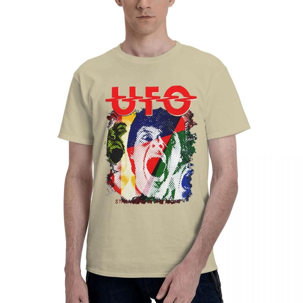 Funny UFO Print 100 Cotton Casual Breathable Confortable Anime Mens Clothing Deals Mens Tops