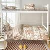 Three-piece Set of Bunk Beds Cartoon Print Bed Sheet Single Bedding Quilt Cover