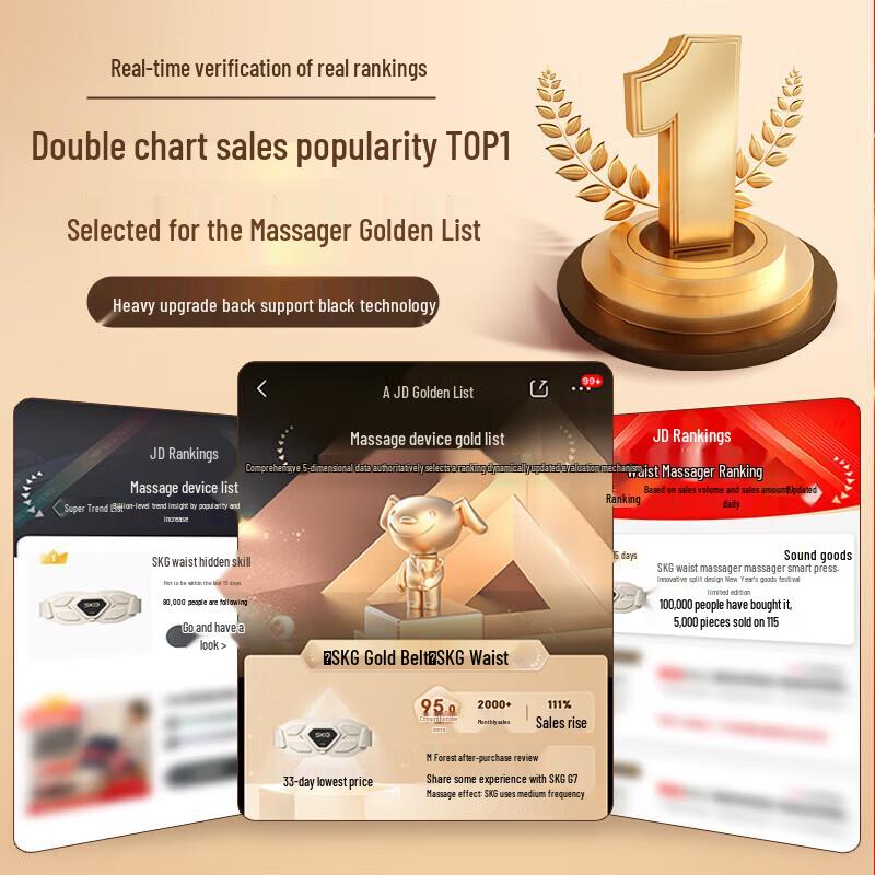 SKG G7 Luxury Heated Lumbar Massager Belt