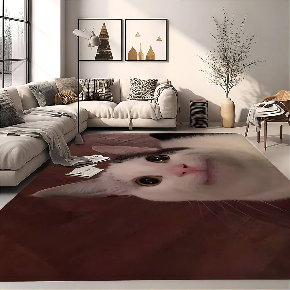 Funny CAT Meme Bathroom Mat Kids Room Bedroom Decoration Balcony Anti Slip Doormat Living Room Welcome Rug