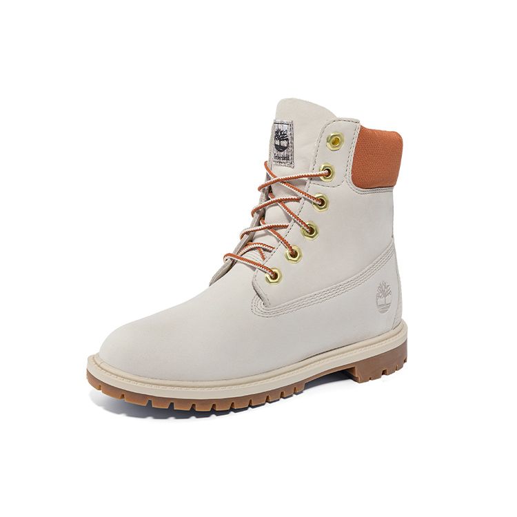 Timberland Stivali corti casual da esterno Serie Heritage Stivali Martin da donna Bianco sporco A5RVCW