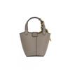 Bag First-layer Cowhide Bucket Fashionable Portable Vegetable Basket Leather Mother
