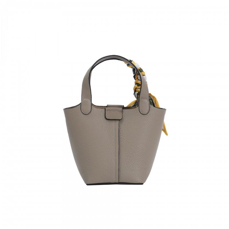 Bag First-layer Cowhide Bucket Fashionable Portable Vegetable Basket Leather Mother