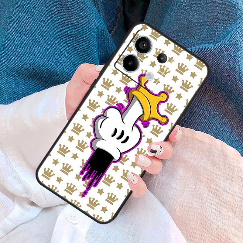 Cartoon Middle Finger Cover For Xiaomi Redmi Note 14 13 Pro 12 11 9 10 9S 10S 11S 12S Redmi 14C 10C 12C 13C Case