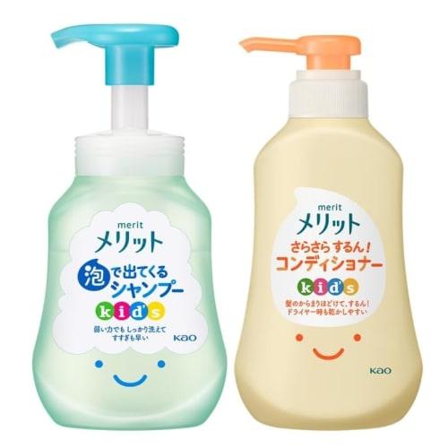 Bulk Purchase: Merit Foaming Shampoo for Kids, 300ml + Smooth Conditioner for Kids, 360ml