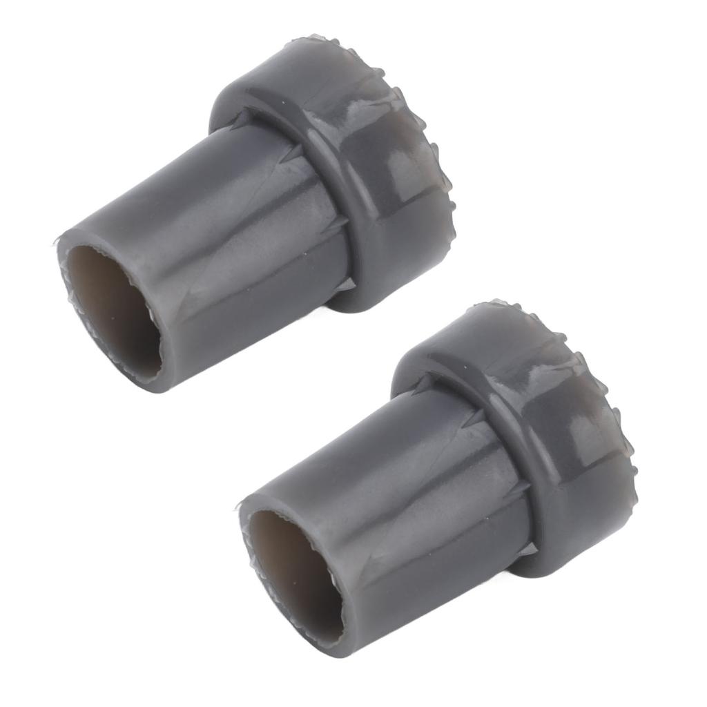 2pcs Crutch Feet Pads Wear Resistant Protective Round Foot Design 360 Degree Rotatable Thickened Rubber Canes Feet