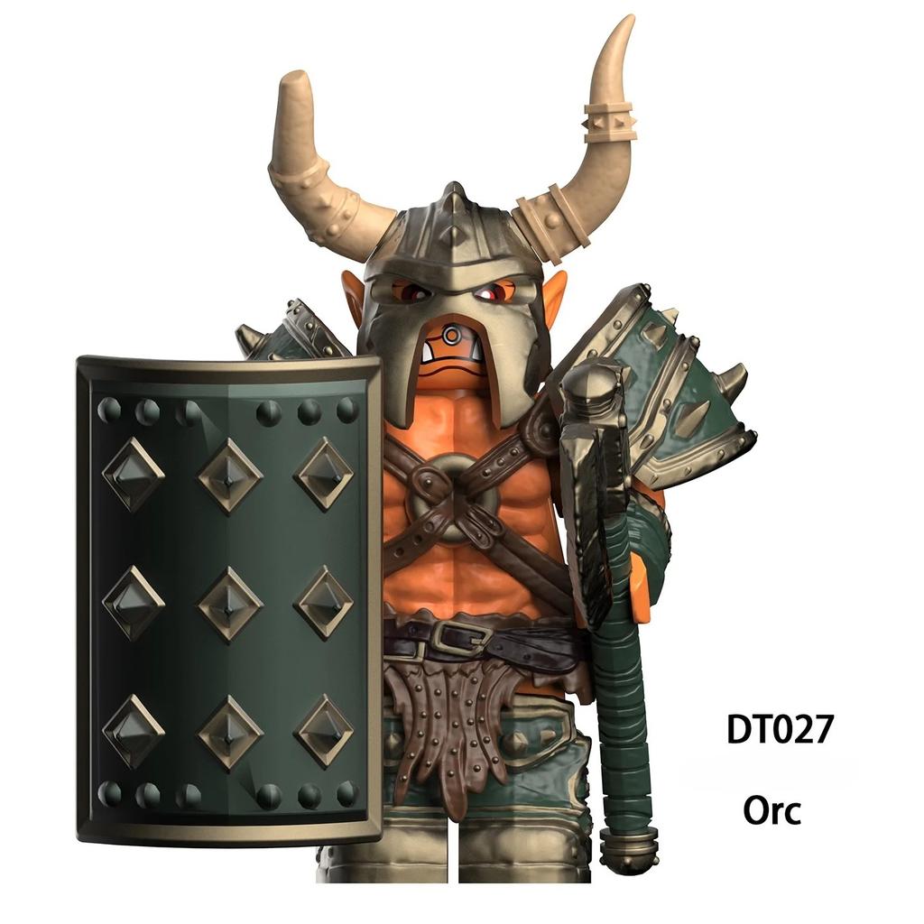 Medieval Orcs Model Bricks Mini Compatible Assembly Action Figures Puzzle Cartoon Building Blocks Toy Birthday Gifts